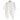 Baby onesie with cherry pattern on a white background