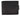 Black leather wallet with a brand logo on a white background