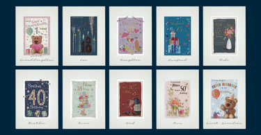 Age-relation birthday cards UK – grandson, granddaughter, husband, wife milestone cards by Beaubrook