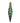 Matt Emerald Green w Peacock/Gold Sequins Glass