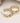 FAUX GOLD MULTI QUATREFOIL HUGGIE HOOPS