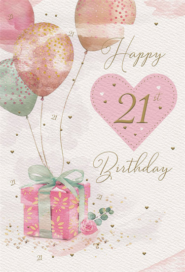 21st Birthday Card - Female