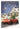 Dad Christmas card with a red car, snowy village scene, and festive text.