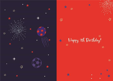 7th Birthday Boy Card