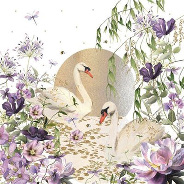 Blank Card - Midnight Swans