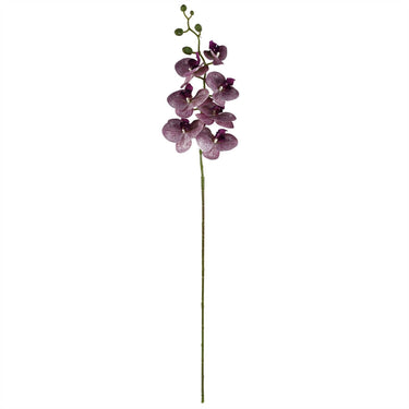 Single Artificial Flowers Phalaenopsis Orchid Purple Stem 100cm