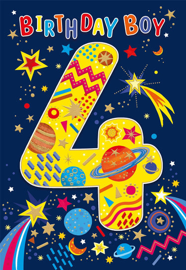 4th Birthday - Boy, Space