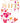 Wife Anniversary Card - Pink Hearts