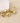 Dolce Stainless steel gold plated cherries statement earrings