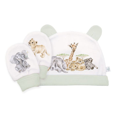 Wrendale - Little Savannah Hat and Mitten Set