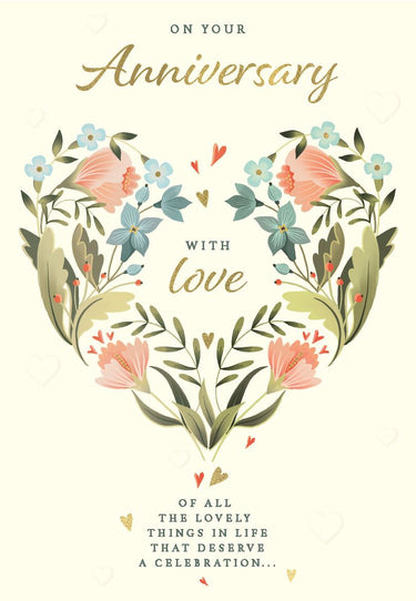 Anniversary - Your (Floral Heart)