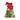 Christmas bell gift box assortment of foiled Santas with ribbon and tag
