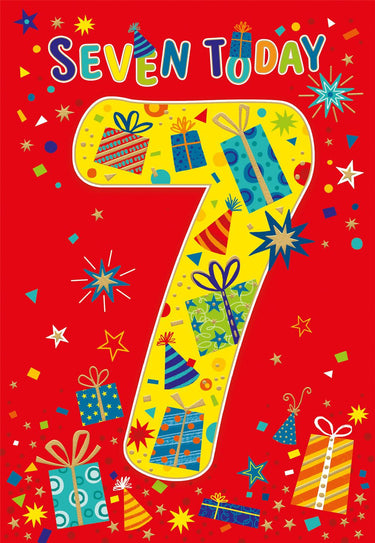 7th Birthday - Red Presents