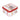 Christmas Square Tin Traditional Red