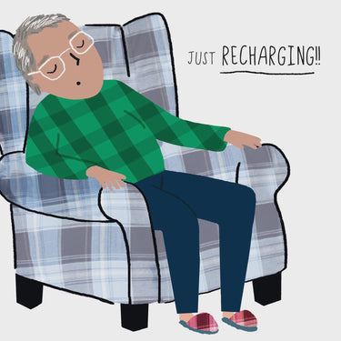MAN OH MAN! CARD - JUST RECHARGING!