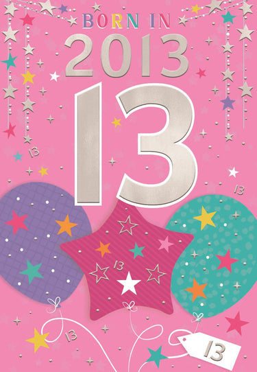 Year You Were Born - Girls 13th - 2013