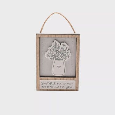 Moments Mini Frame Plaque - Grateful