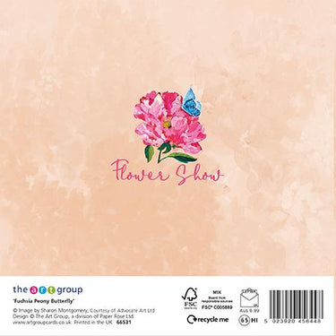 Fuchsia Peony Butterfly