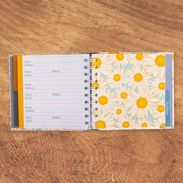 Address & Birthday Book - Hazy Daisies