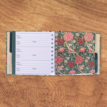 Address & Birthday Book - William Morris - Cray