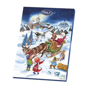Advent calendars with milk chocolate - 2 classic designs