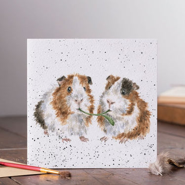 Wrendale - Lettuce be Friends Guinea Pig Card