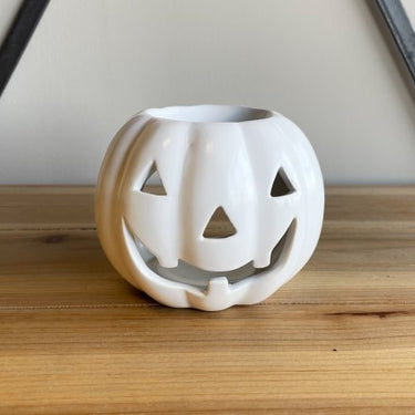 White Pumpkin Oil Burner, 10.5cm