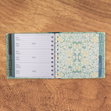 Address & Birthday Book - William Morris - Jasmine