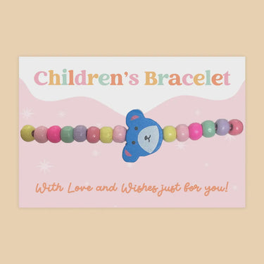Blue Bear - Children's Beaded Bracelet