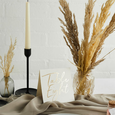 Gold Foil Table Numbers Pack of 12