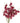 Single Artificial Flowers Dark Pink Mini Orchid Stem 80cm