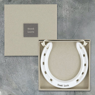 3552 Porcelain horseshoe-Good Luck