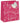 BAG MEDIUM HAPPY BIRTHDAY SCRIPT PINK