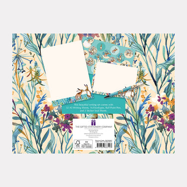 Writing Set - Kissing Hares