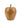 Apple Ornament - Mango Wood with Metal Stem