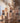 Ribbed Pillar Candles: Beige / Large