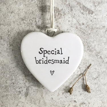 -Porcelain heart-Special bridesmaid