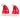 Salt & Pepper Pot Santa Hats – Red/White