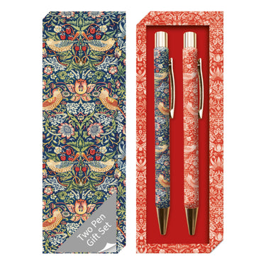 Gift Pen Set - William Morris - Strawberry Thief