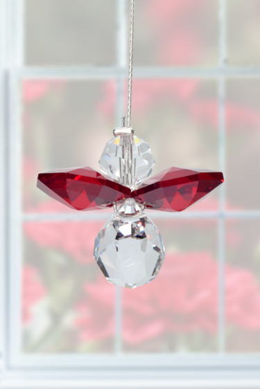 Classic Crystal Guardian Angel Garnet