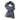 THEO GREY AND NAVY REVERSIBLE CHEVRON PULL THROUGH SCARF FOR MEN