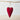 Red Metal Heart With Dotted Print, 11cm