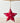 Red Metal Star With star Print, 9cm