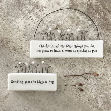 5567 Porcelain scene-Sending you the biggest hug