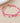 Pink mix fine beaded bracelet with pearls