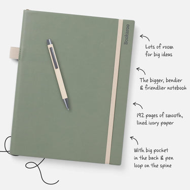 Bookaroo Bigger Things Notebook Journal - Fern
