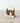 Wooden House Block with Red Snowflake, 12cm