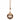 Large Metal Bell – Gold Cut-Out Stars Hummingbird