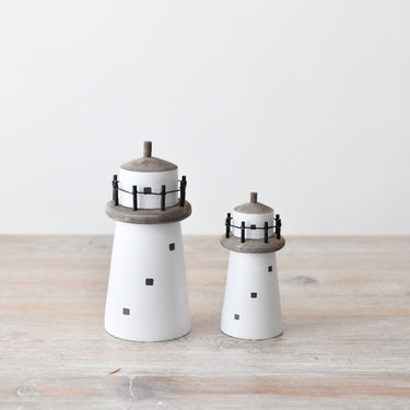 White Light House Deco, 14cm