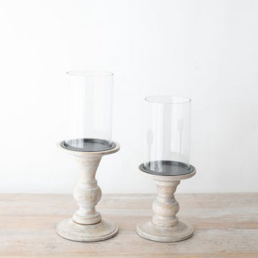 Pillar Candle Holder with Glass Holder, 35cm